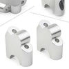 BMW F800R Silver HandleBar Bar Risers Mount Clamp Adapter (2015-2017)