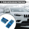 Jeep Cherokee (2014-2021) - Black & Blue Set Brake Accelerator Pedal Covers
