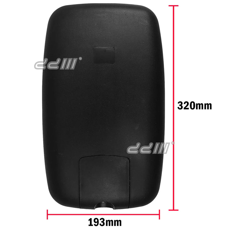 Isuzu Elf NPR NQR NKR NHR Black Manual Door Side Mirror (1994-2007)
