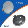Mercedes-Benz (2008-2012) Dark Silver Rear Side Bumper Tow Hook Cover