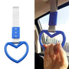 Subway Train Bus Handle Strap Charm HEART BLUE JDM TSURIKAWA RING