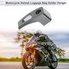 Rectangular Slot Motorcycle Hanging Hook 1 Set Titanium Tone 61mm Length