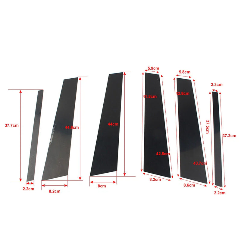 BMW X1 E84 6 Pcs Door Window Trim Covers (2011-2015)