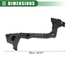 Ford Focus (2015-2018) Black Rear Left Bumper Support Bracket