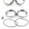 Harley Road King FLHR Chrome Deep Dish Turn Signal Bezels (1994-2023)