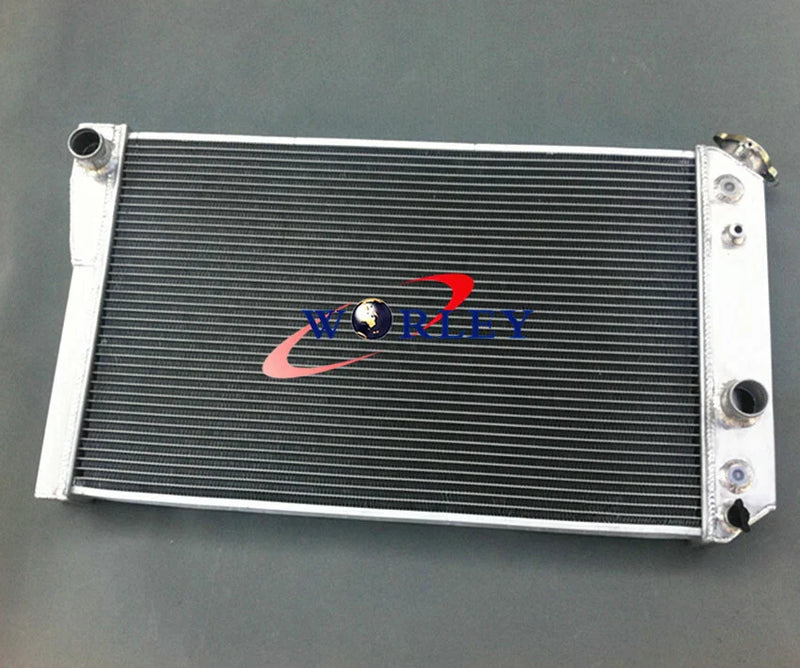 Chevy Corvette 5.7 L83 / S10 V8 3 Row Aluminum Radiator +  Fans (1984-1990)