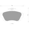 Mitsubishi Colt / Volvo S40 / V40 Front Disc Brake Pads Set (1997 - 2012)