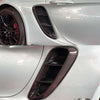 Porsche 718 Cayman 2016-18 Real Carbon Fiber Side Fender Air Vent Cover Trim