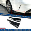 Mercedes Benz C-Class W205 Rear Bumper Side Splitter (2015-2020)