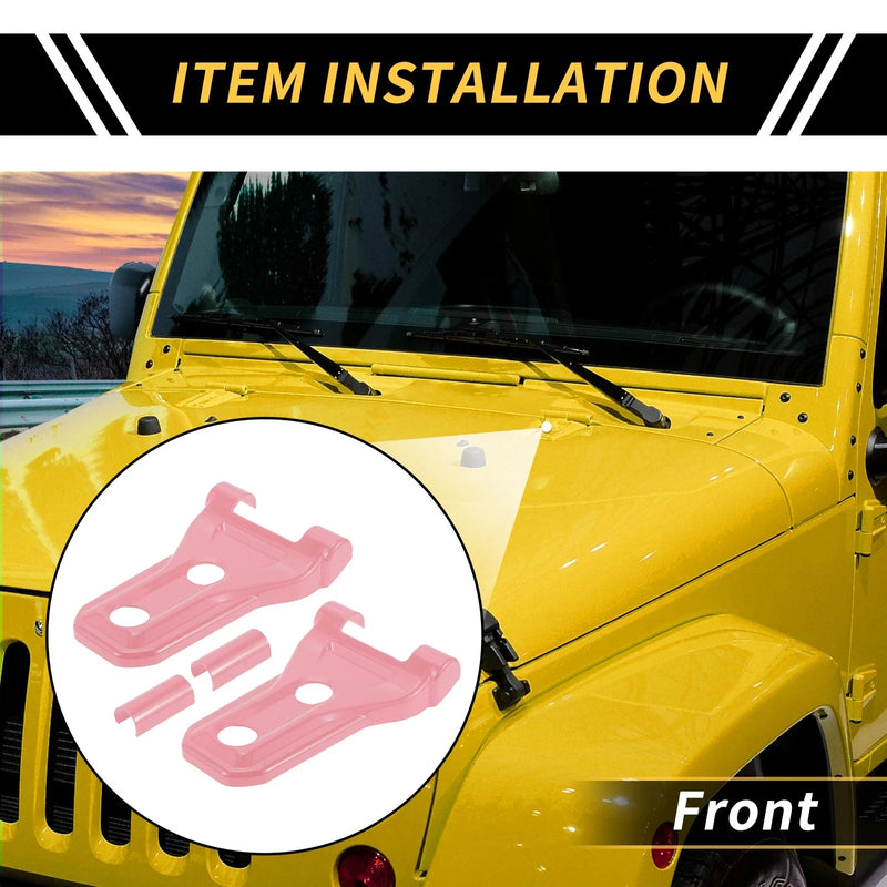 Jeep Wrangler JL JLU Front Engine Hood Hinge Cover Trim (2018-2024)