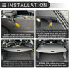 Ford Escape Trunk Parcel Shelf Black Carbon Fiber Retractable Cargo Cover