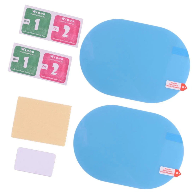 Car Rearview Mirror 4x Anti-Fog Rainproof Film Shield