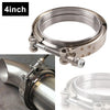 Turbo Exhaust Downpipes 4'' V-Band Flange & Clamp (Mild Steel)