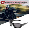 Motorcycle Riding Goggles Deep Gray Lens Black Frame UV400