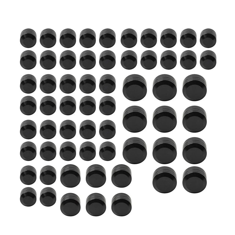 Harley Twin Cam Road Glide Engine Bolt Caps Cover Kit  Black (1999-2006)
