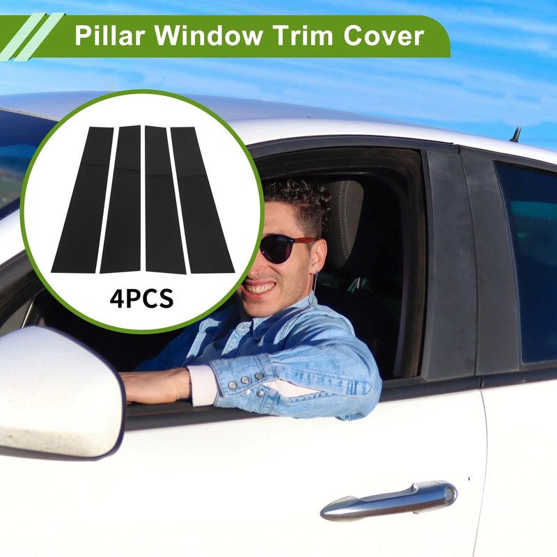 Dodge Ram (2019-2023) - Black Finish 4 x Pillar Window Trim