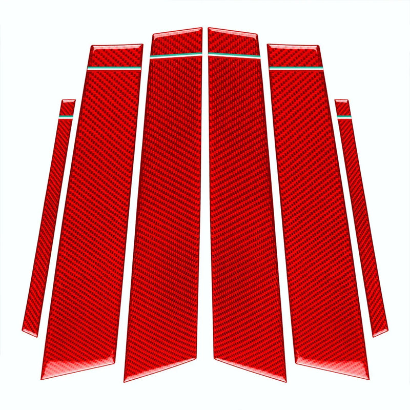Alfa Romeo Giulia 6 x B Pillar Post Panel Window Cover Trim (2017-2021)