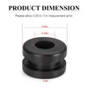 Yamaha Warrior 350 YFM350X 4x Rubber Heel Guard Grommets (1990–2004)