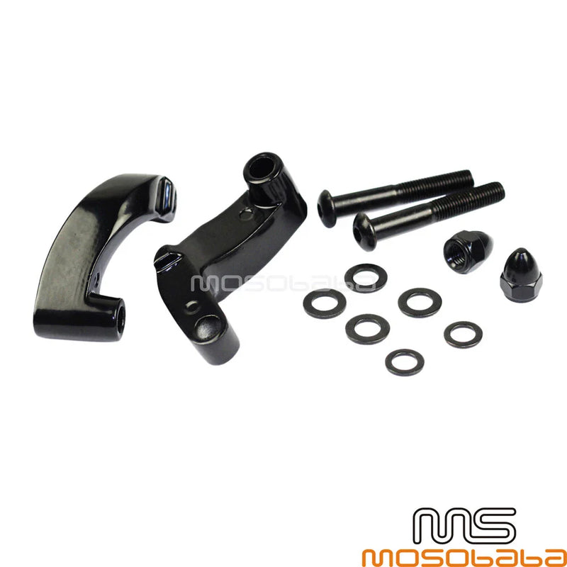 Harley Davidson Black Mirror Relocation Extension Adapters (2006-2014)