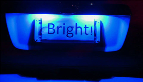Nissan Navara D22 Blue LED Number Plate Light Bulbs (2001-2015)