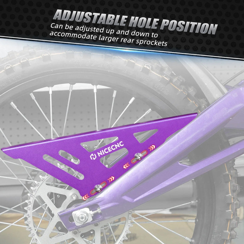 Segway X160 X260 (2020-2023) - Aluminum Purple Rear Chain Cover Guard