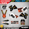 KTM SX Custom Graphics Kit STRIKE Stickers (1998-2000)