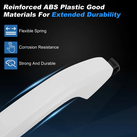 Chevrolet Silverado White Door Handle Front Right Exterior