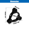 Racing Motorcycle 2 x 22mm Fork Preload Adjusters Aluminum Alloy Black