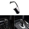 BMW 1 2 3 4 5 7 Series X3 X5 Carbon Fiber Gear Shift Knob Addon Cover Caps
