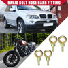 Auto Motorcycle 4 x Banjo Bolt Hose Barb Fitting Metal 14mm ID 6mm OD