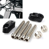 Harley Sportster FXR Black Short Front Turn Signal Mounts 39mm 49mm