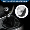 Hyundai Elantra (2009-2012) Black Leather 5 Speed Manual Gear Shifter Knob