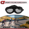 Make Set Motorcycle Goggles Black Lens Black Frame PC Cycling Sunglasses