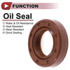 Car Oil Seal / 20x35x8mm / Rotary Shaft Seal FKM Brown 2 x