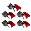 Car Marine Boat 5 x Red LED Rocker Toggle Switch SPST ON/OFF 12V 20A