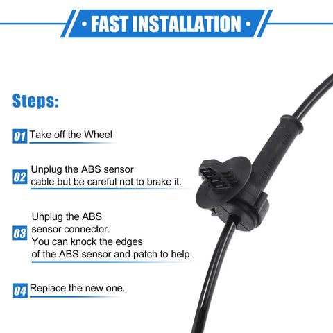 Chevrolet Avalanche Rear ABS Wheel Speed Sensor