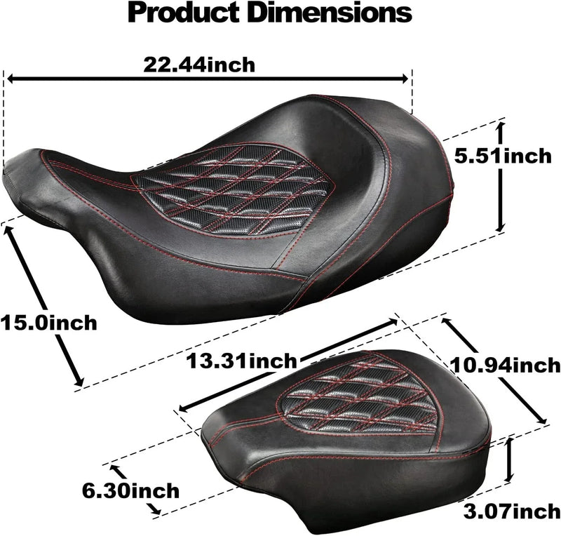 Harley Touring Road Glide Special Low-Profile Seat Set (2009-2025)