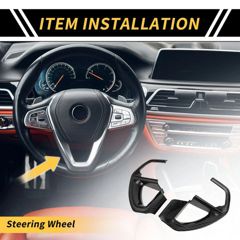Toyota Tundra 1 Set Carbon Fiber Steering Wheel Cover Trims (2022–2024)
