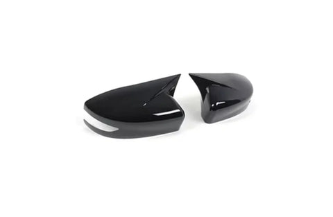 Nissan Sentra Glossy Black Ox Horn Rearview Mirror Lid Cover Trim (2013-2019)