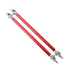Universal Red Adjustable Front Bumper Lip Splitter Strut Rod Tie Support Bar