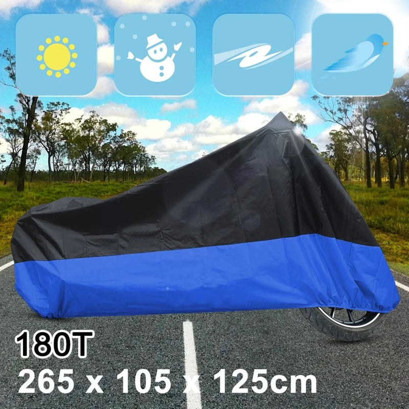 Motorcycle - Outdoor Waterproof UV Dust Blue XXL Motorcycle Cover