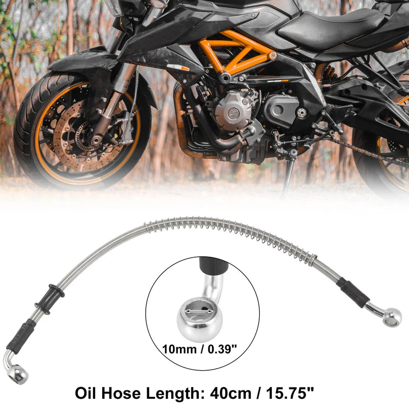 Motorcycle Brake Clutch Oil Hose Line Pipe Hydraulic 40cm 15.75"