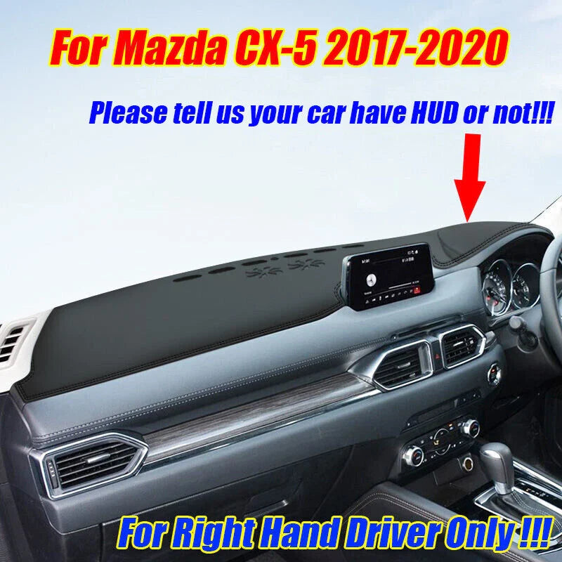 Mazda CX-5 RHD Leather Dashboard Cover Pad Mat (2017-2020)