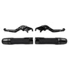 Honda VFR1200 CNC Black Extendable Brake Clutch Lever Grip Set (2010-2016)