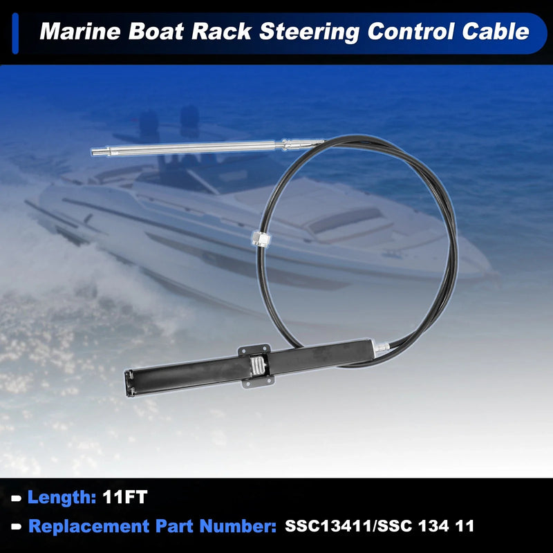 Marine Boat Rack 11 Ft 1 Pc Steering Control Cable
