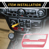 Jeep Wrangler JL JLU (2018-2024) - Pink Dashboard Control Panel Cover