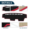 Honda N-Van JJ1 JJ2 (All Years) - Black Red Protector Dashboard Cover Mat
