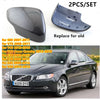 Volvo S80 / C30 / C70 2 x Door Side Wing Mirror Cover Caps (2007–2011)