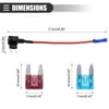 Car Circuit 12V Mini Fuse Tap w/ 10 x 15A 40A ATM APM Blade Fuses