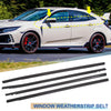 Honda Civic Sedan 4 x Window Seal Weatherstrip Trim (2016-2019)